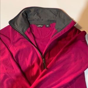 Dark fuchsia fleece zip up